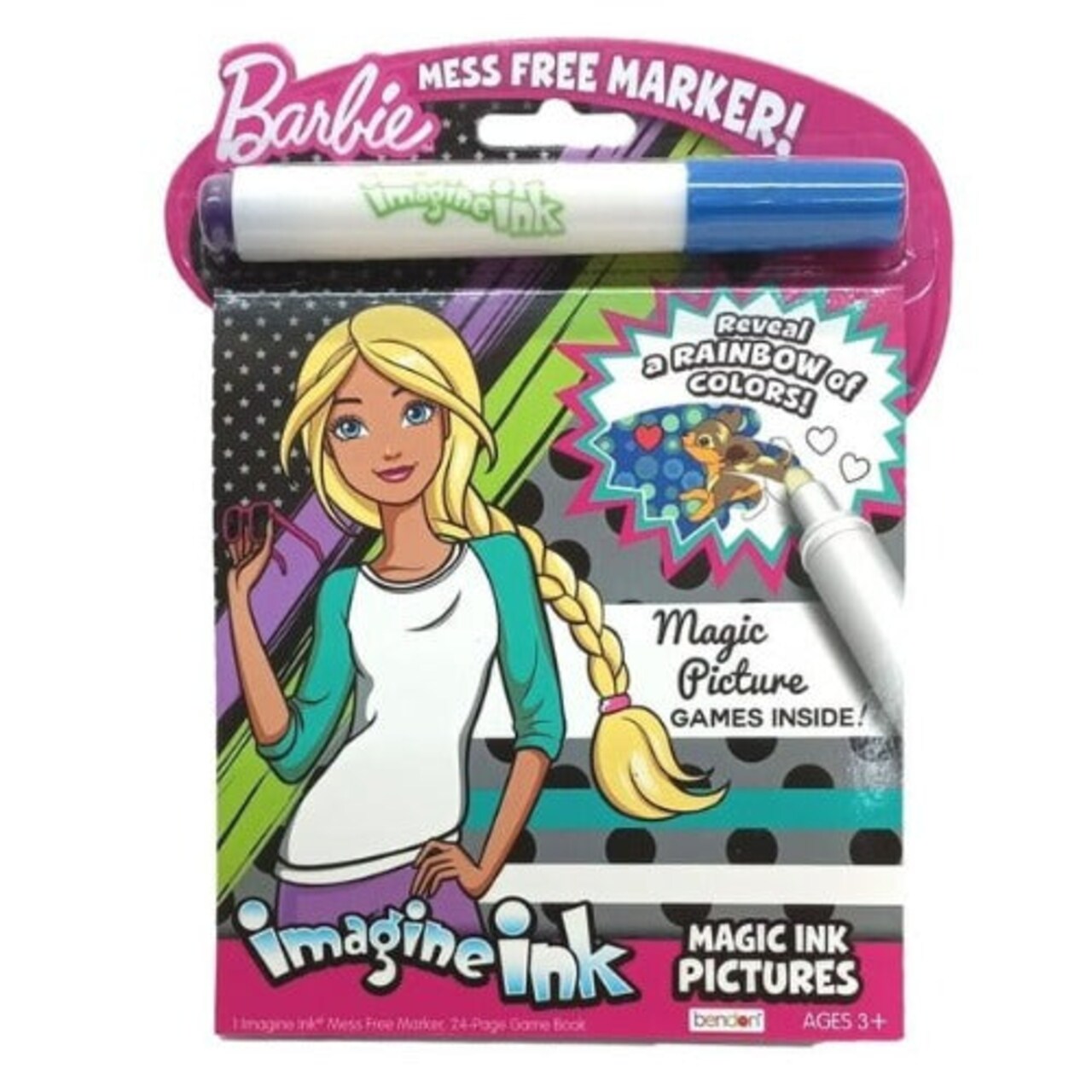 Barbie Imagine Ink Value Size Coloring Activity Book Mess-Free Magic Reveal